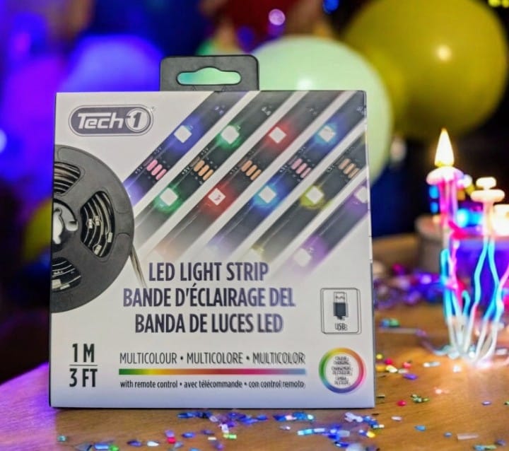 Banda Tira De Luces Led Multicolor USB Con Control.
